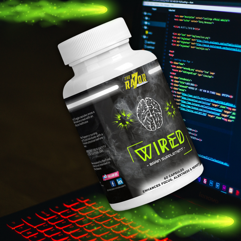 Cargue la imagen en el visor de la galería, The Razor WIRED Brain Supplement
