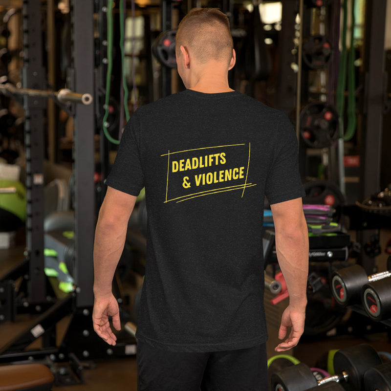 Load image into Gallery viewer, Deadlifts &amp; Violence t-shirt
